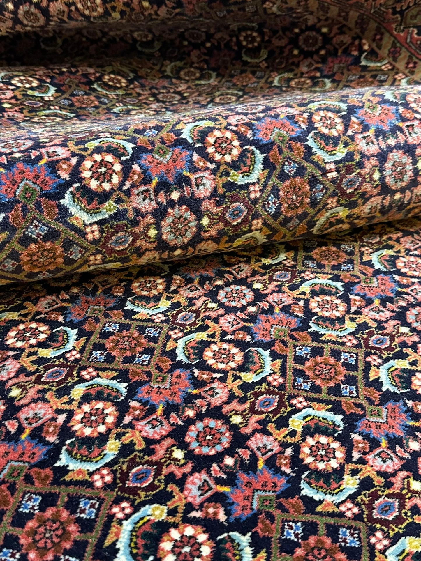 Orientteppich handgeknüpft 296x99 cm Bidjar Läufer