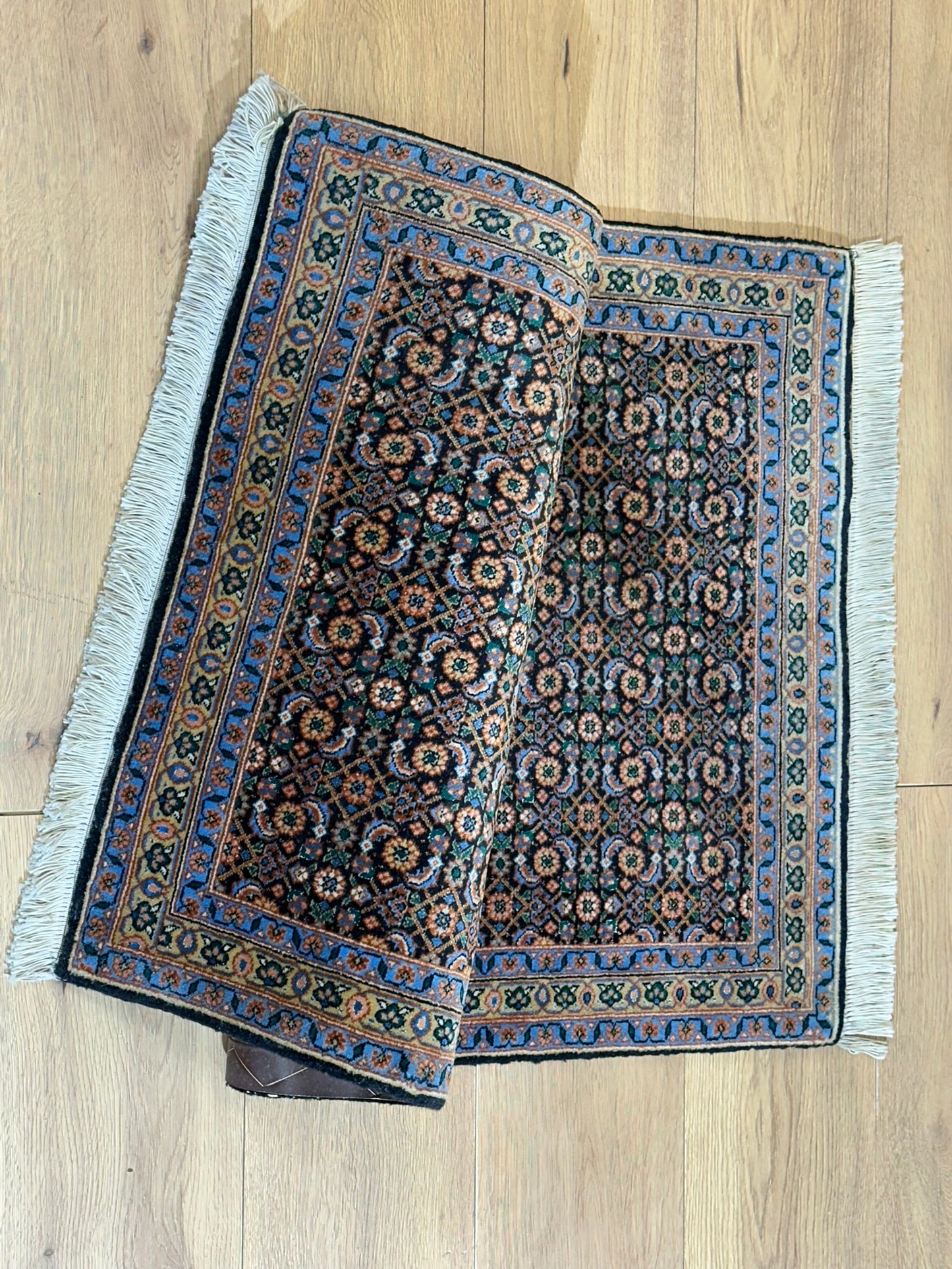 Orientteppich handgeknüpft Täbriz Mahi 113x70 cm