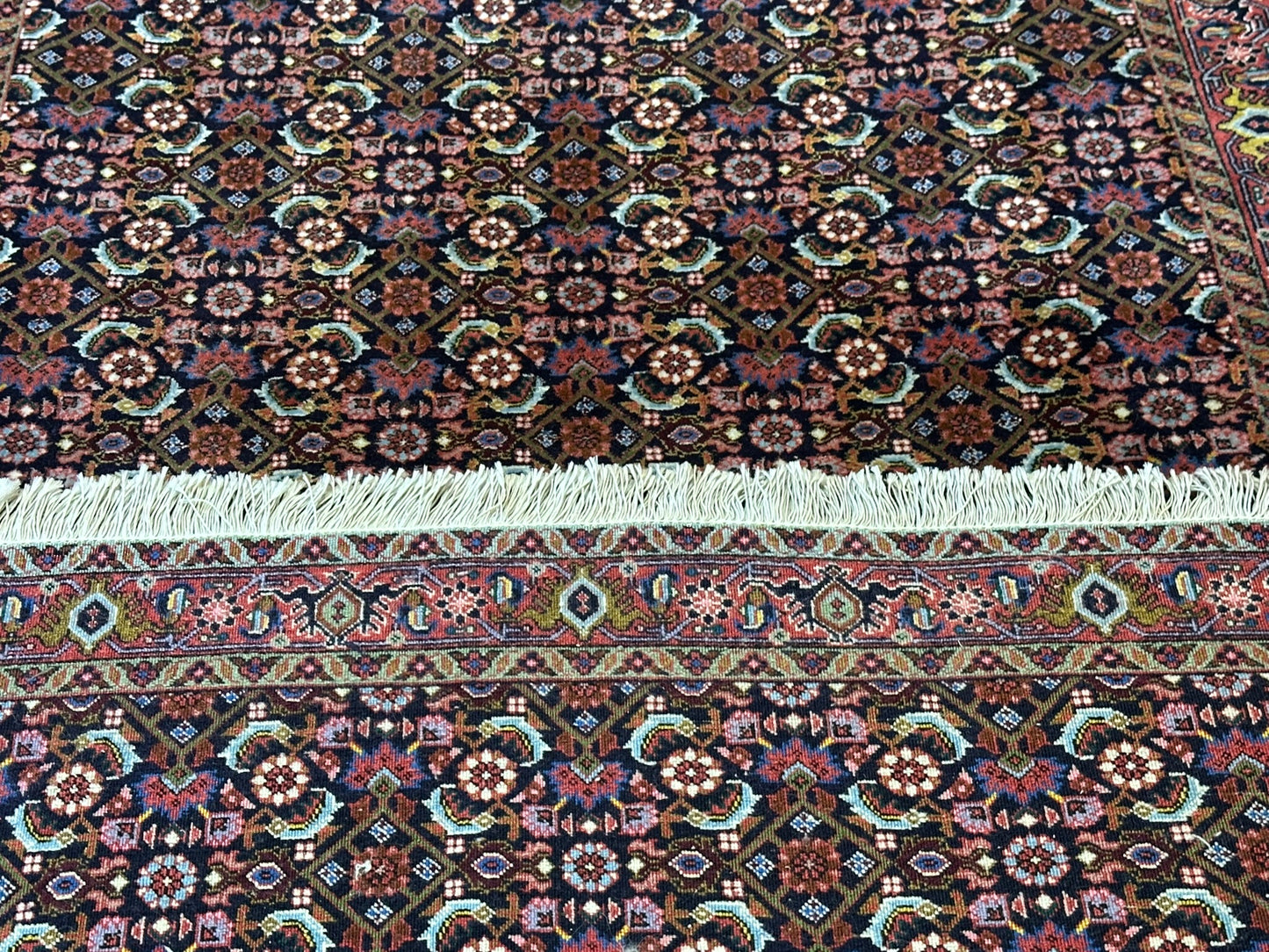 Orientteppich handgeknüpft 296x99 cm Bidjar Läufer