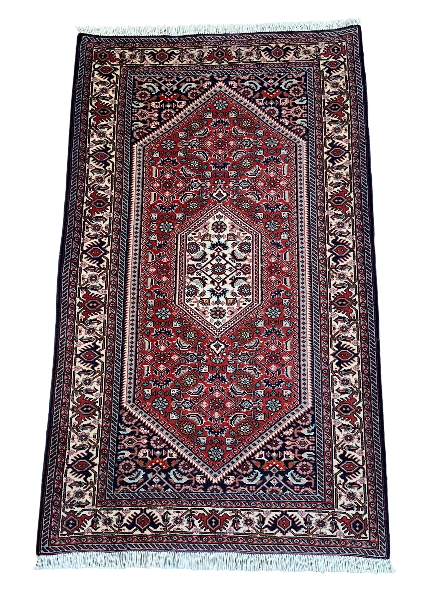 Orientteppich handgeknüpft Bidjar 135x80 cm