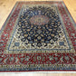 Orientteppich handgeknüpft antik Isfahan 240x162 cm Korkwolle