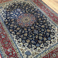 Orientteppich handgeknüpft antik Isfahan 240x162 cm Korkwolle
