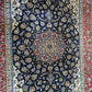 Orientteppich handgeknüpft antik Isfahan 240x162 cm Korkwolle