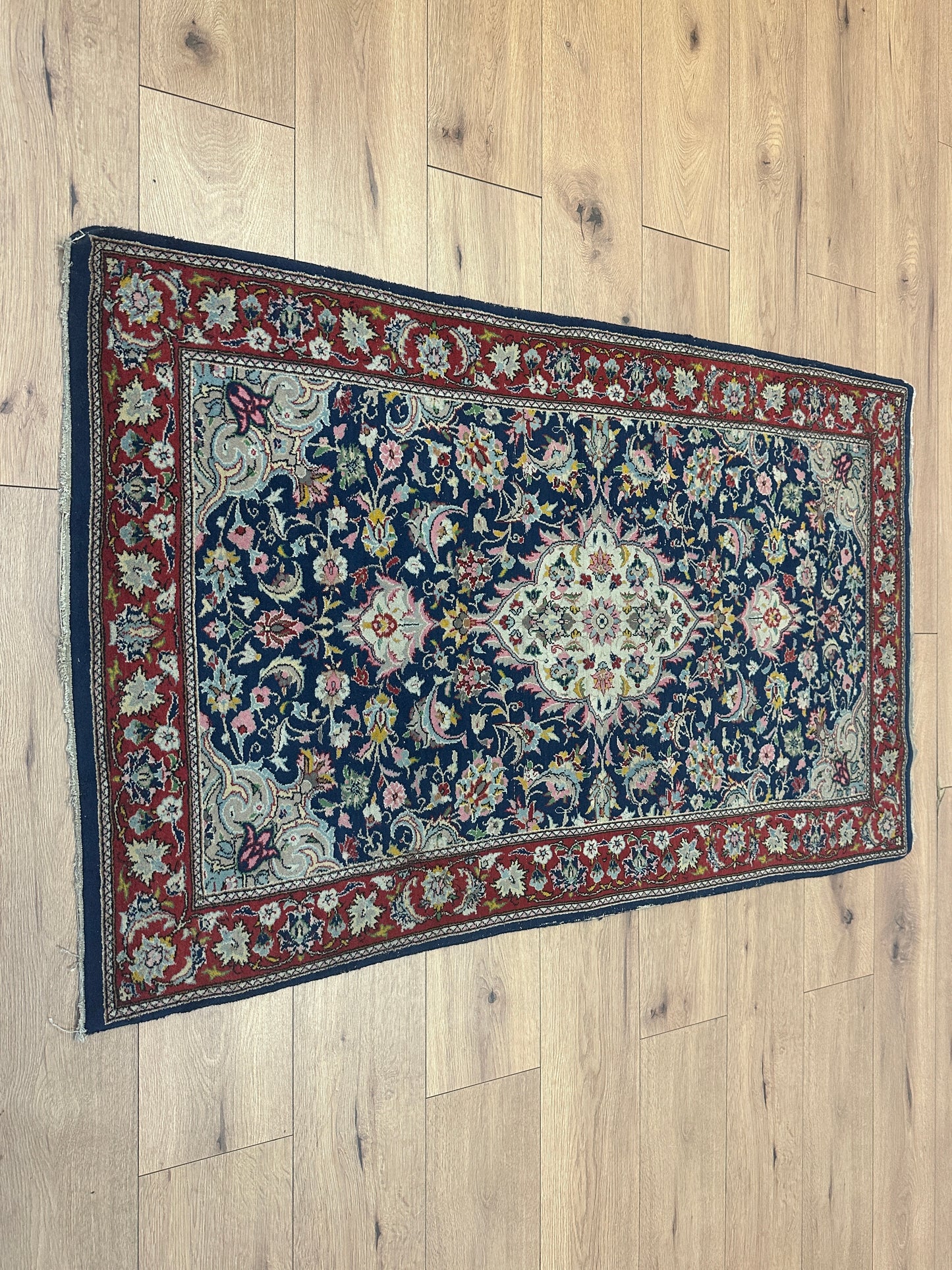 Handgeknüpfter Perser-Orientteppich - Keschan - Maße: 150x92 cm