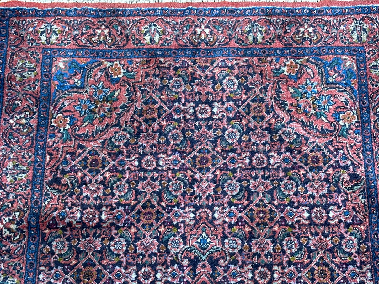 Orientteppich handgeknüpft Bidjar 137x70 cm