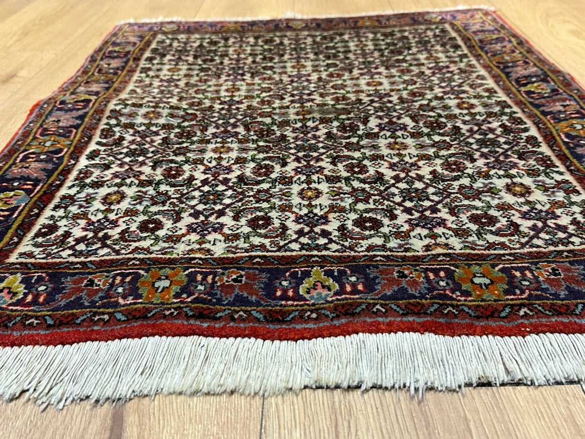 Orientteppich handgeknüpft Bidjar 90x60 cm