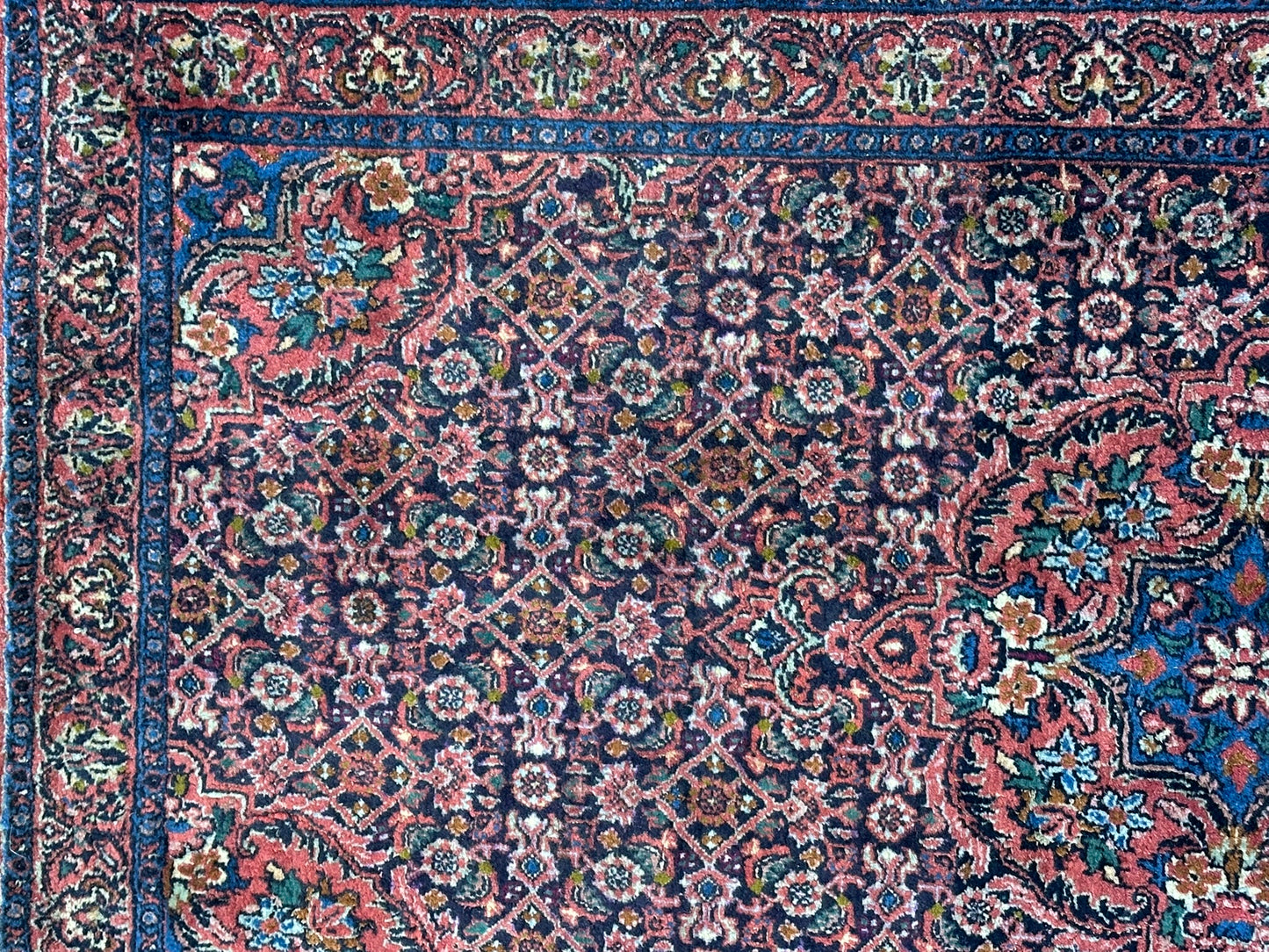 Orientteppich handgeknüpft Bidjar 137x70 cm