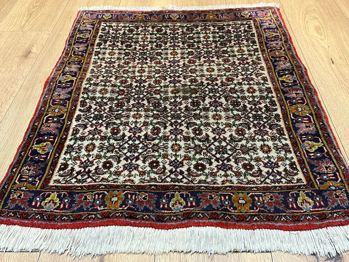Orientteppich handgeknüpft Bidjar 90x60 cm