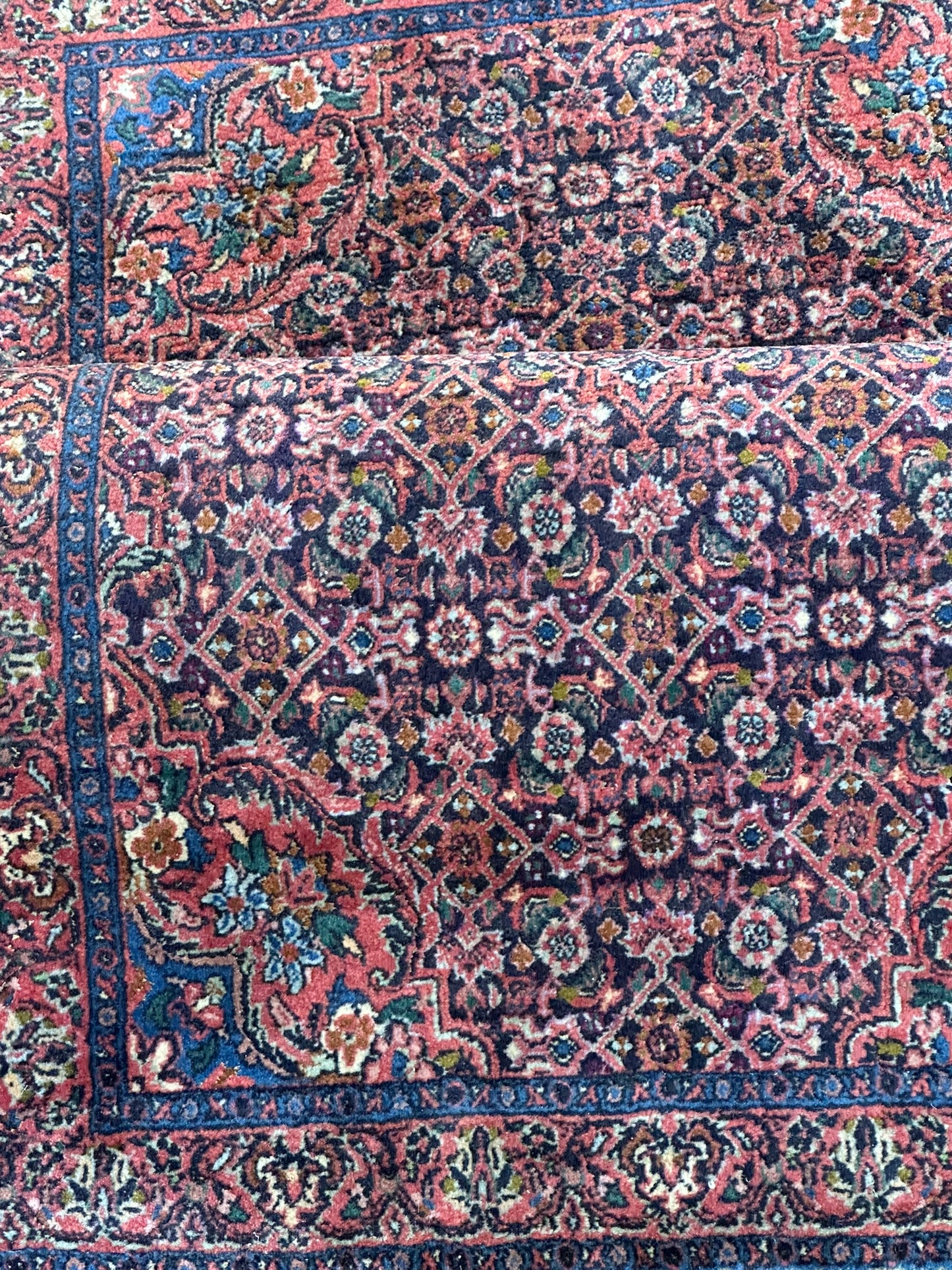 Orientteppich handgeknüpft Bidjar 137x70 cm