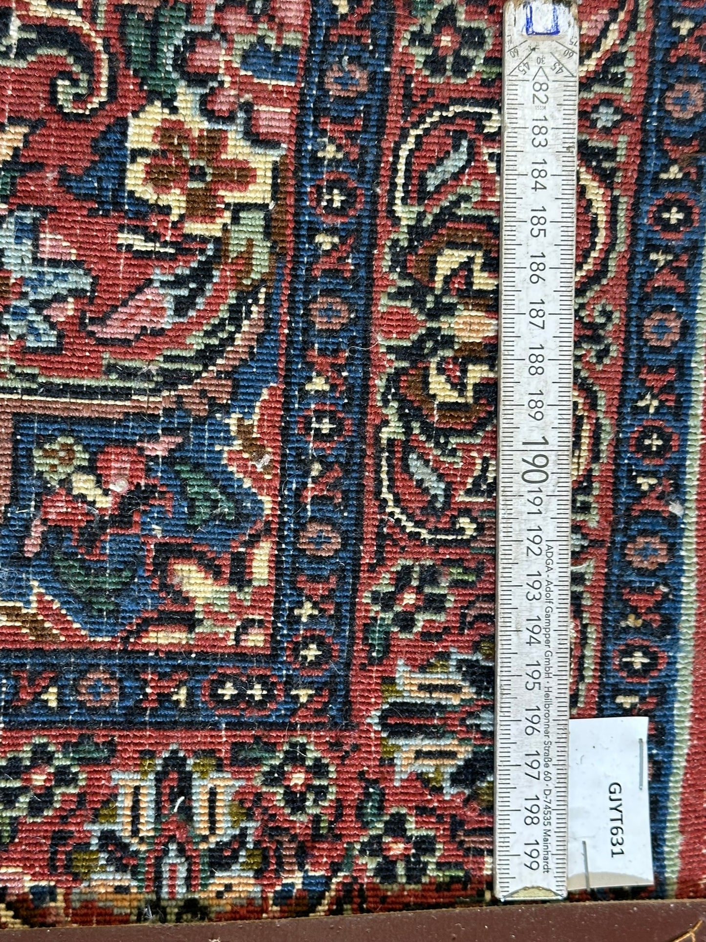 Orientteppich handgeknüpft Bidjar 137x70 cm
