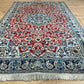 Orientteppich handgeknüpft Nain mit Seide 197x118 cm