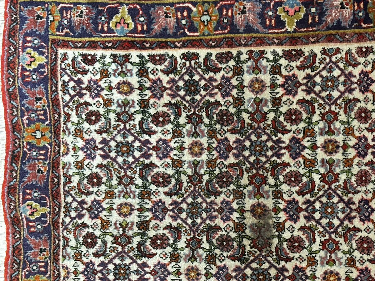 Orientteppich handgeknüpft Bidjar 90x60 cm