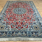 Orientteppich handgeknüpft Nain mit Seide 197x118 cm