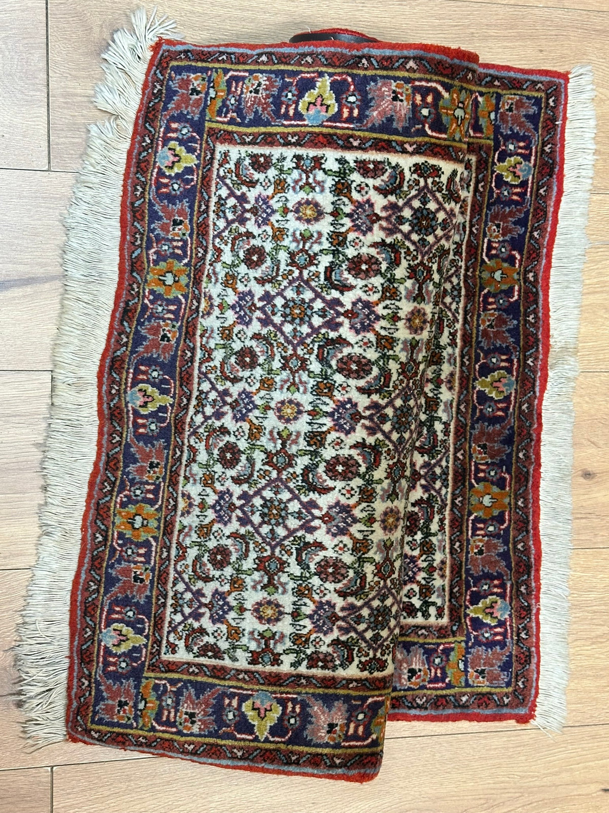 Orientteppich handgeknüpft Bidjar 90x60 cm