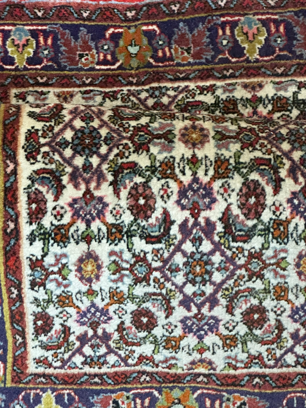 Orientteppich handgeknüpft Bidjar 90x60 cm