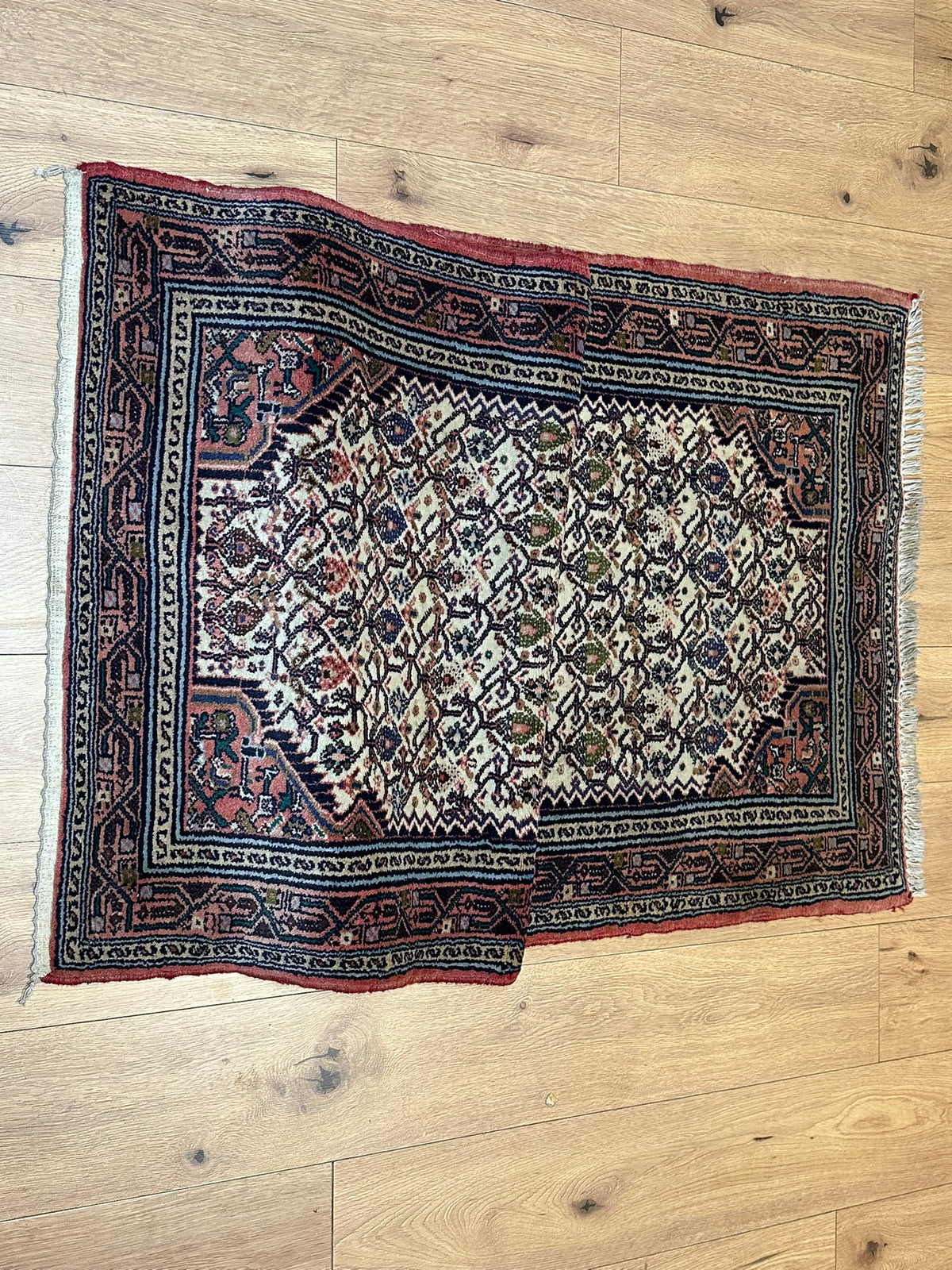 Orientteppich handgeknüpft Hamadan 197x86 cm