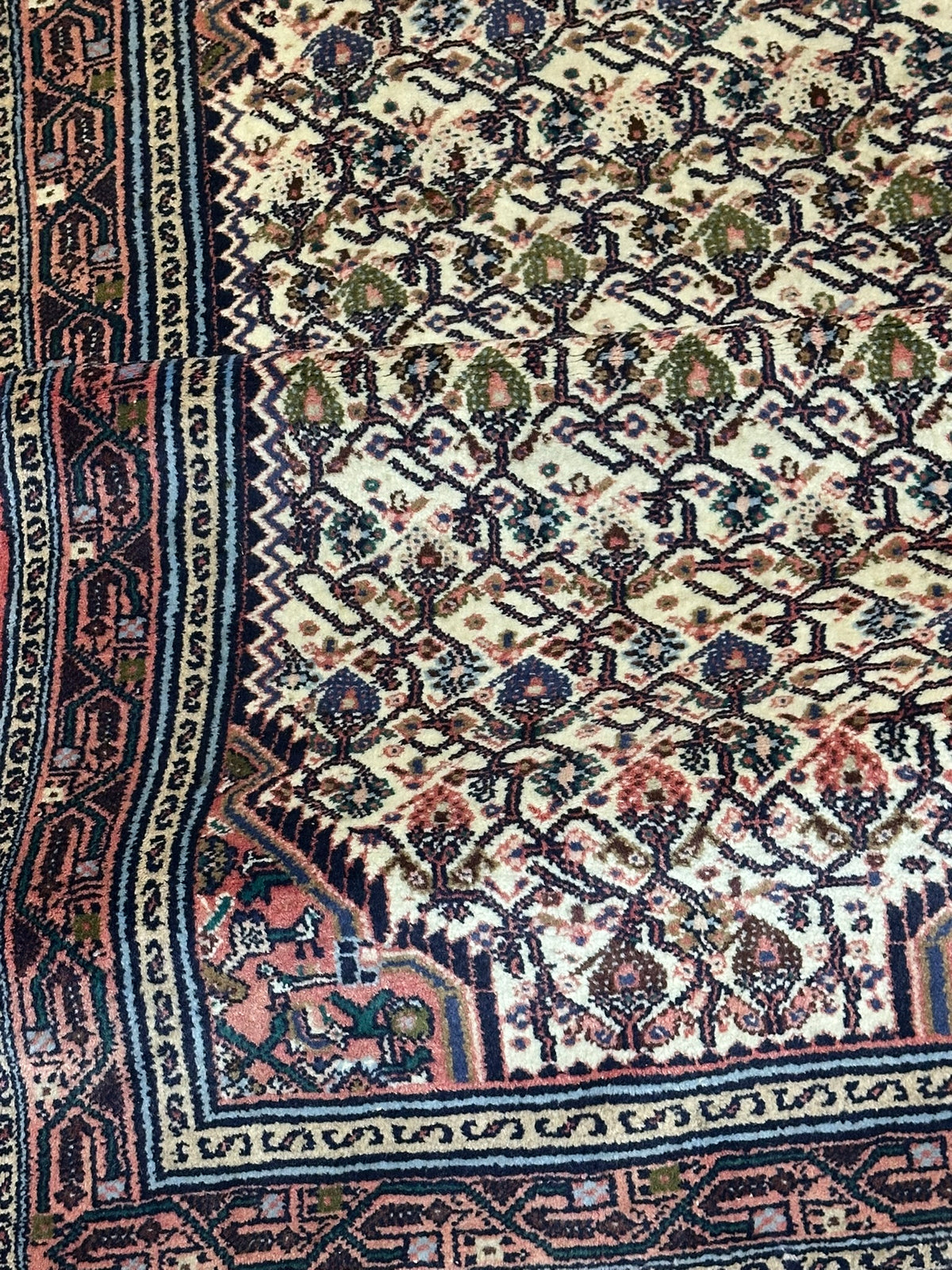 Orientteppich handgeknüpft Hamadan 197x86 cm