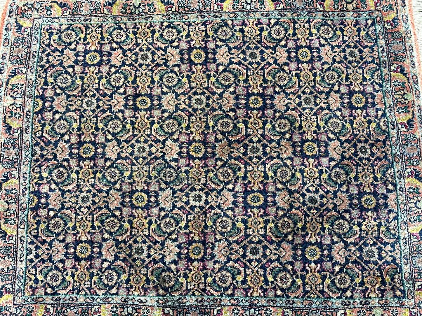 Orientteppich handgeknüpft Bidjar 95x77 cm