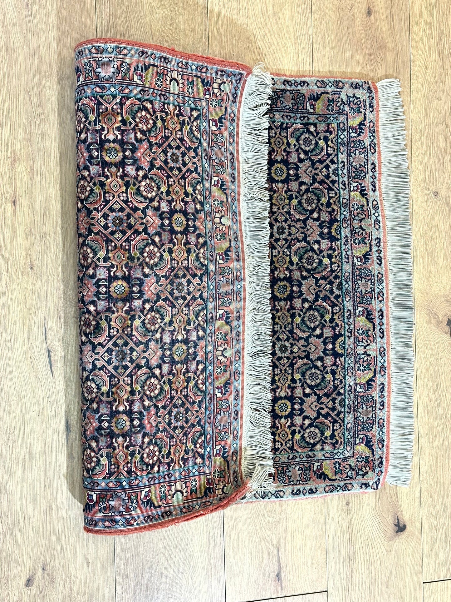 Orientteppich handgeknüpft Bidjar 95x77 cm