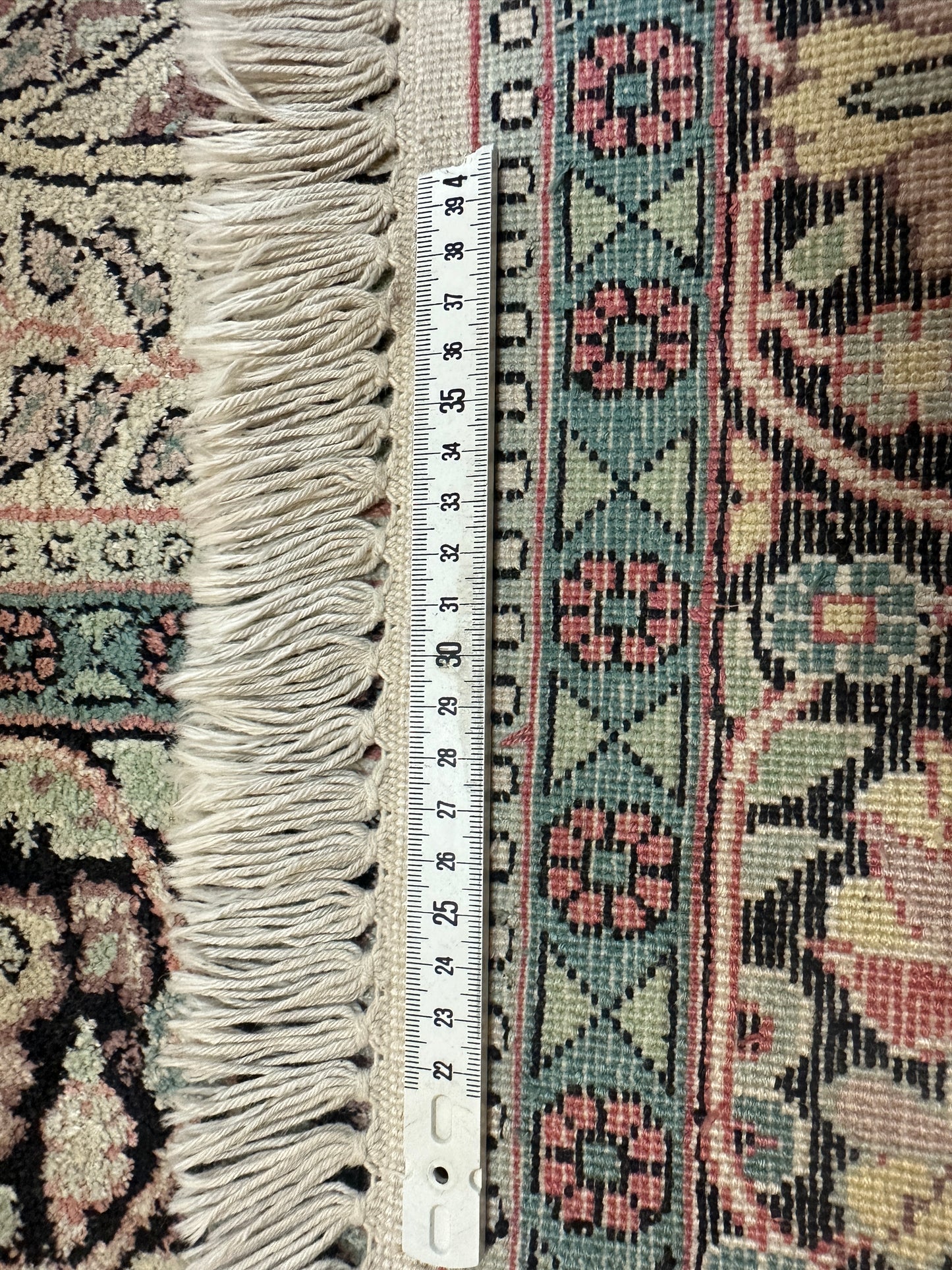 Handgeknüpfter Orientteppich - Kaschmir Seidenteppich Ghom Lebensbaum 75x120 cm