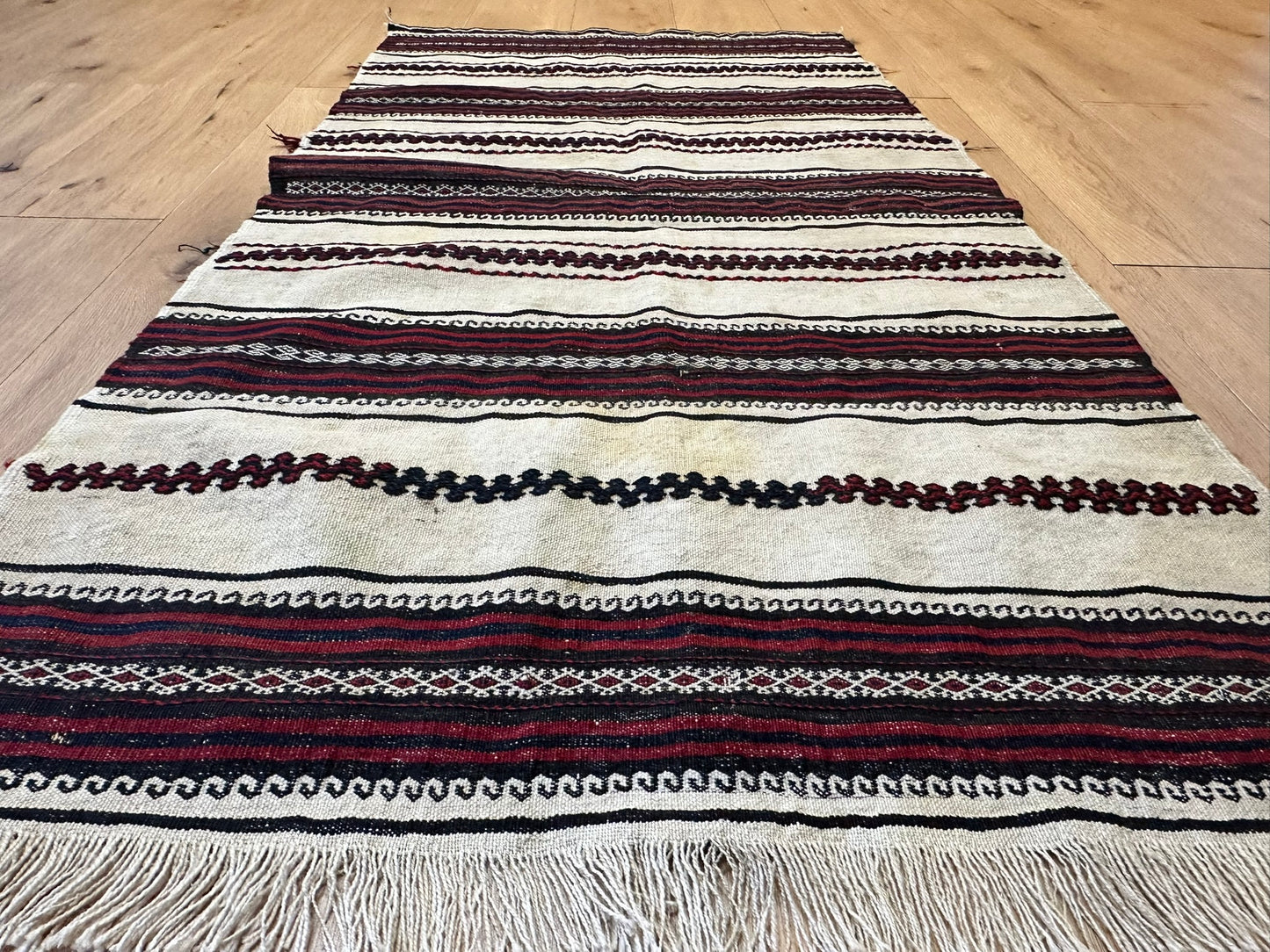 Orientteppich handgeknüpft 152x83 cm Kelim Schurwolle