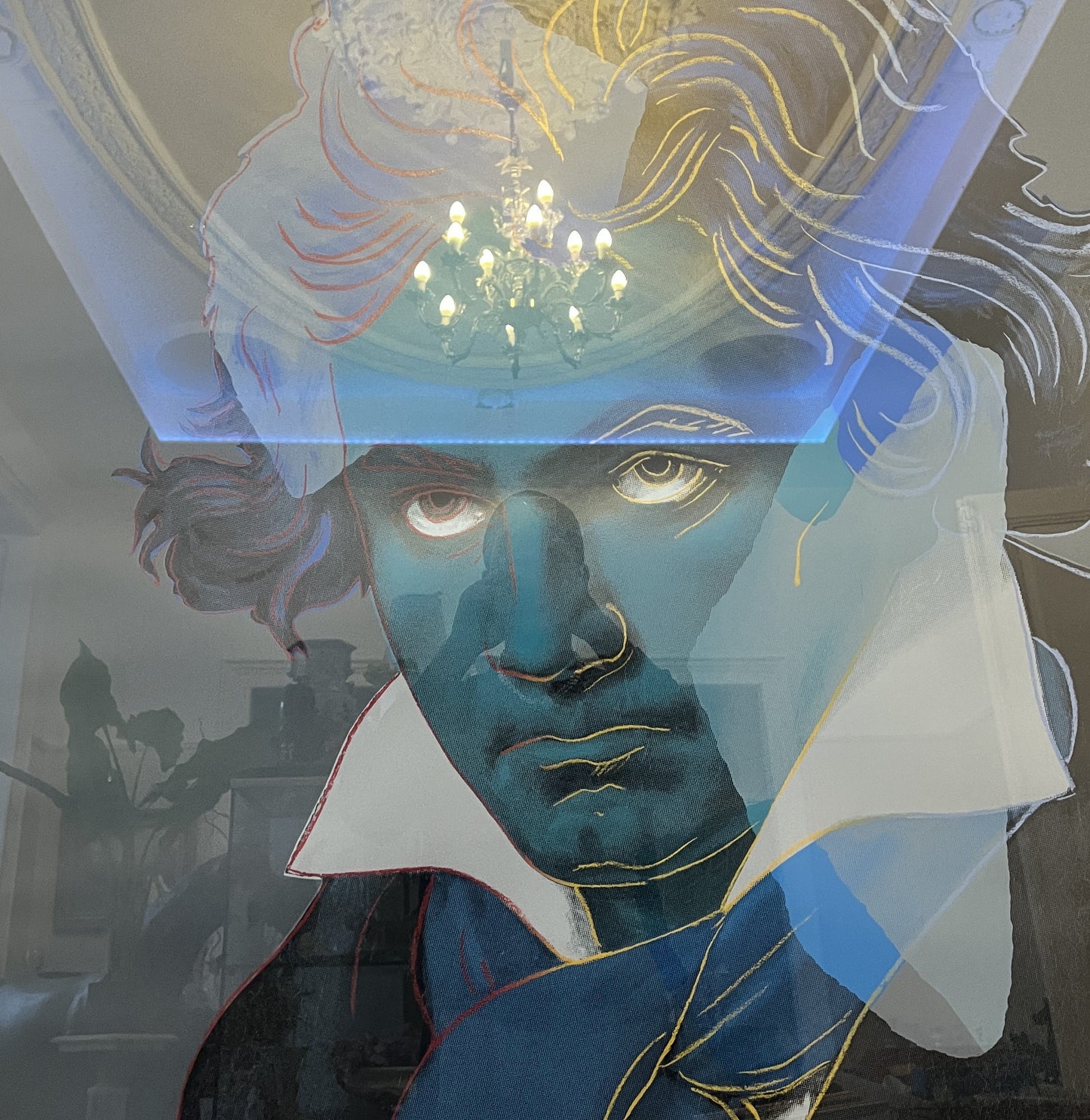 Ludwig van Beethoven (1770-1827) Gemälde Pop Art Zeitgenössische Grafik