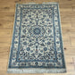 Orientteppich handgeknüpft Nain mit Seide 140x90 cm