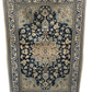Orientteppich handgeknüpft 124x87 cm Nain mit Seide