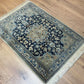 Orientteppich handgeknüpft 124x87 cm Nain mit Seide