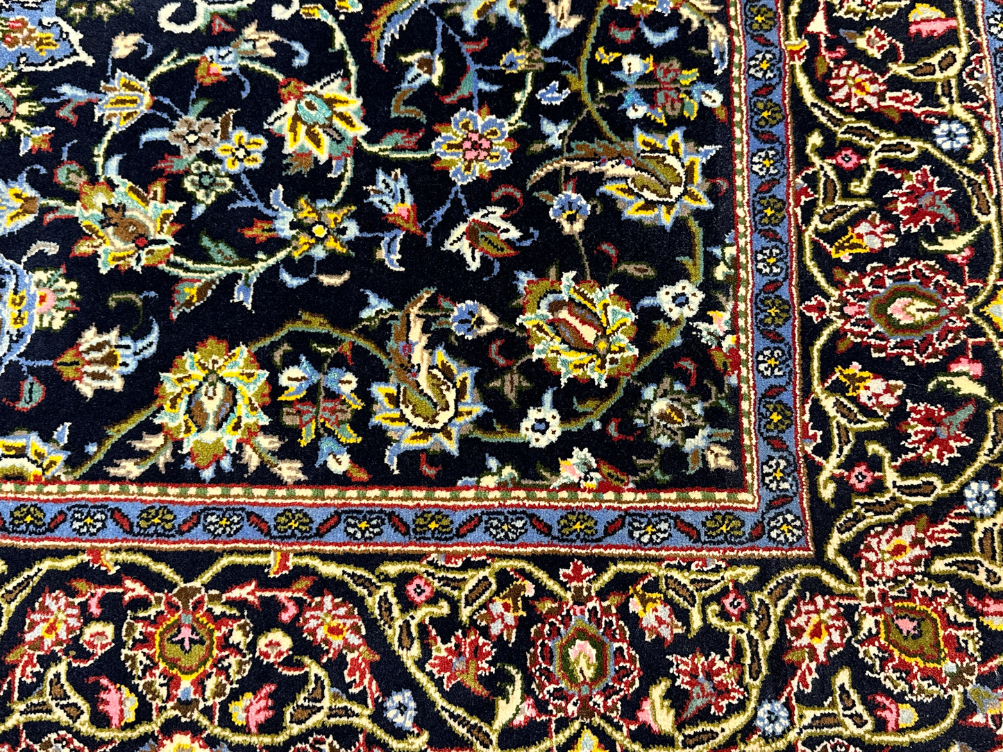 Handgeknüpfter Perser Orientteppich  Keschan Medaillon  153x104 cm
