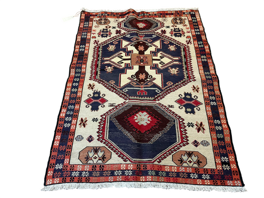Orientteppich handgeknüpft 147x100 cm Sumack Schurwolle