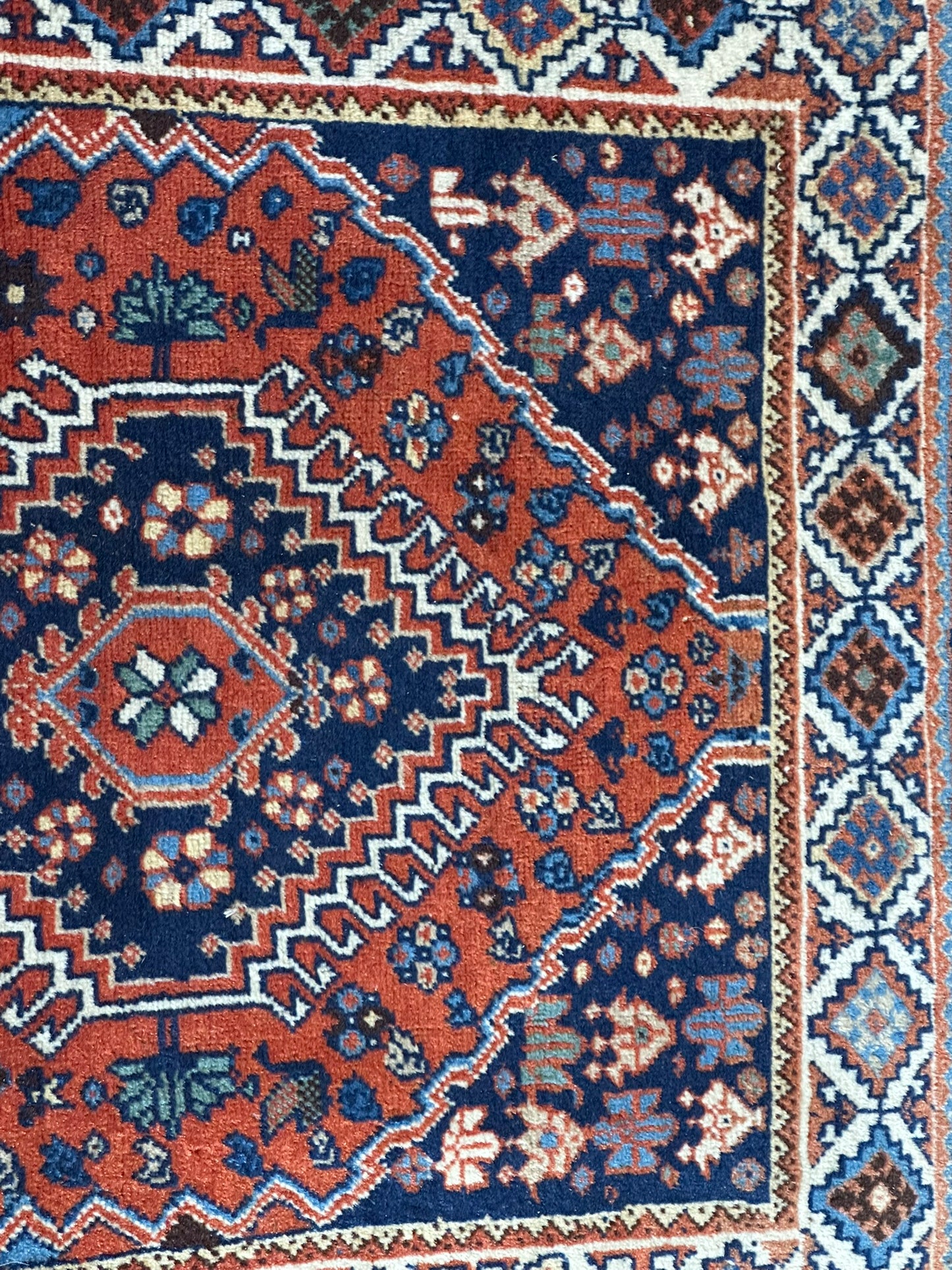 Orientteppich handgeknüpft Gaschgai Läufer 247x76 cm