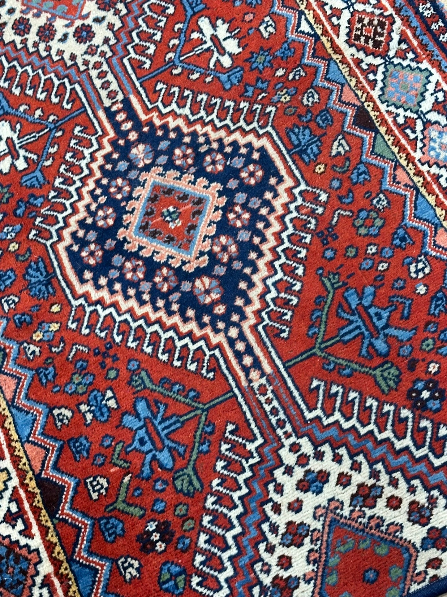 Orientteppich handgeknüpft Gaschgai Läufer 247x76 cm