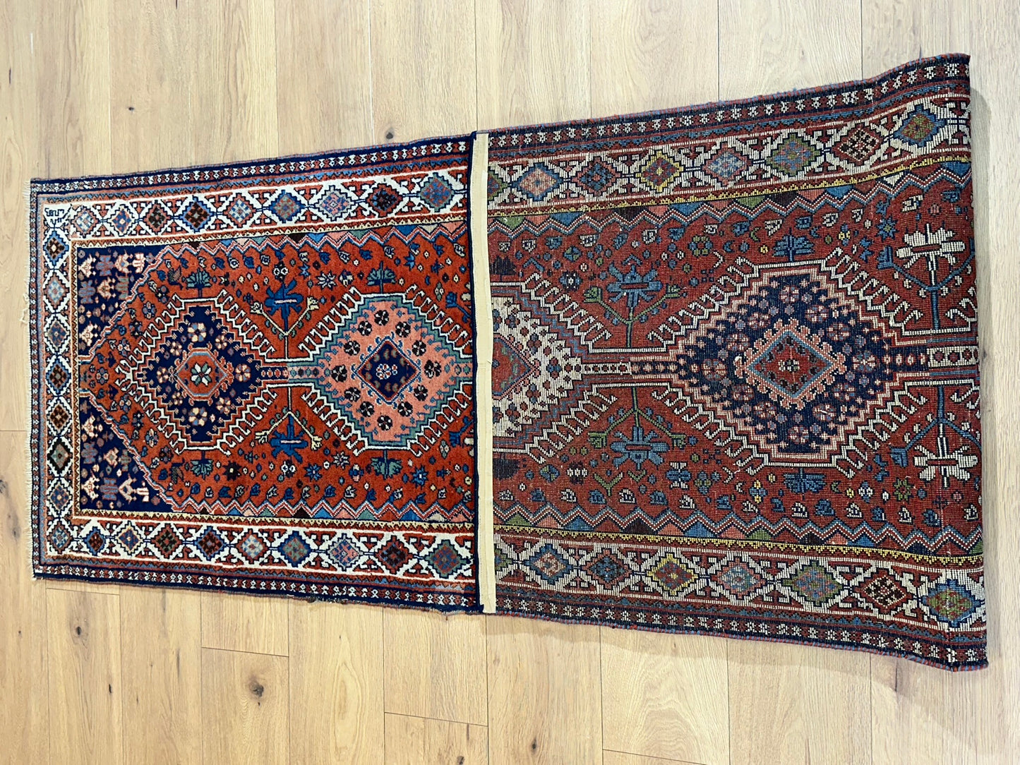 Orientteppich handgeknüpft Gaschgai Läufer 247x76 cm