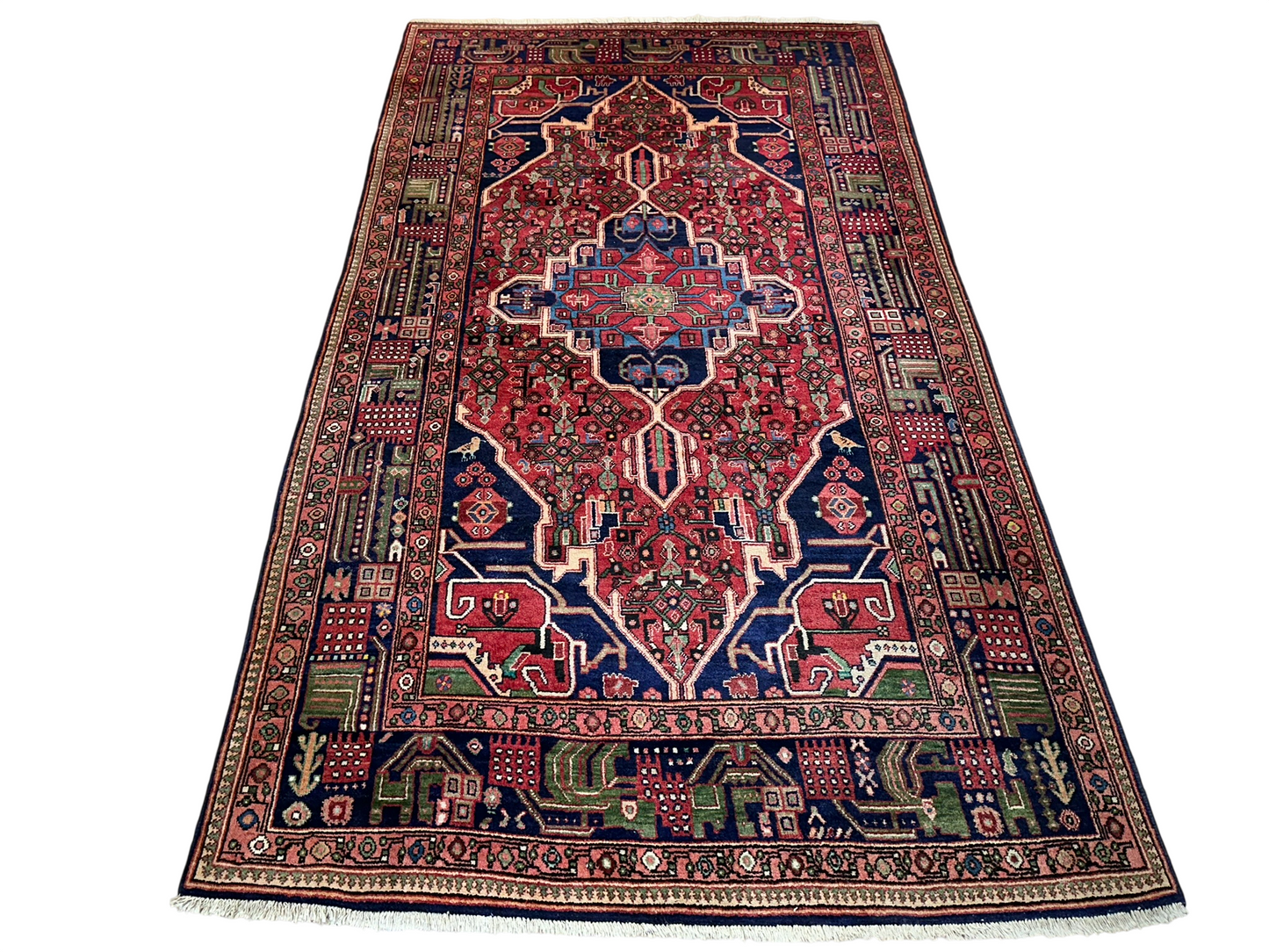 Orientteppich handgeknüpft Bidjar Naturfarben 295x160 cm