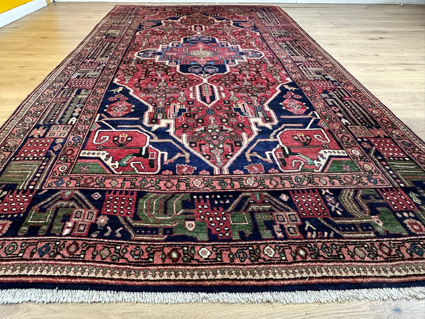 Orientteppich handgeknüpft Bidjar Naturfarben 295x160 cm