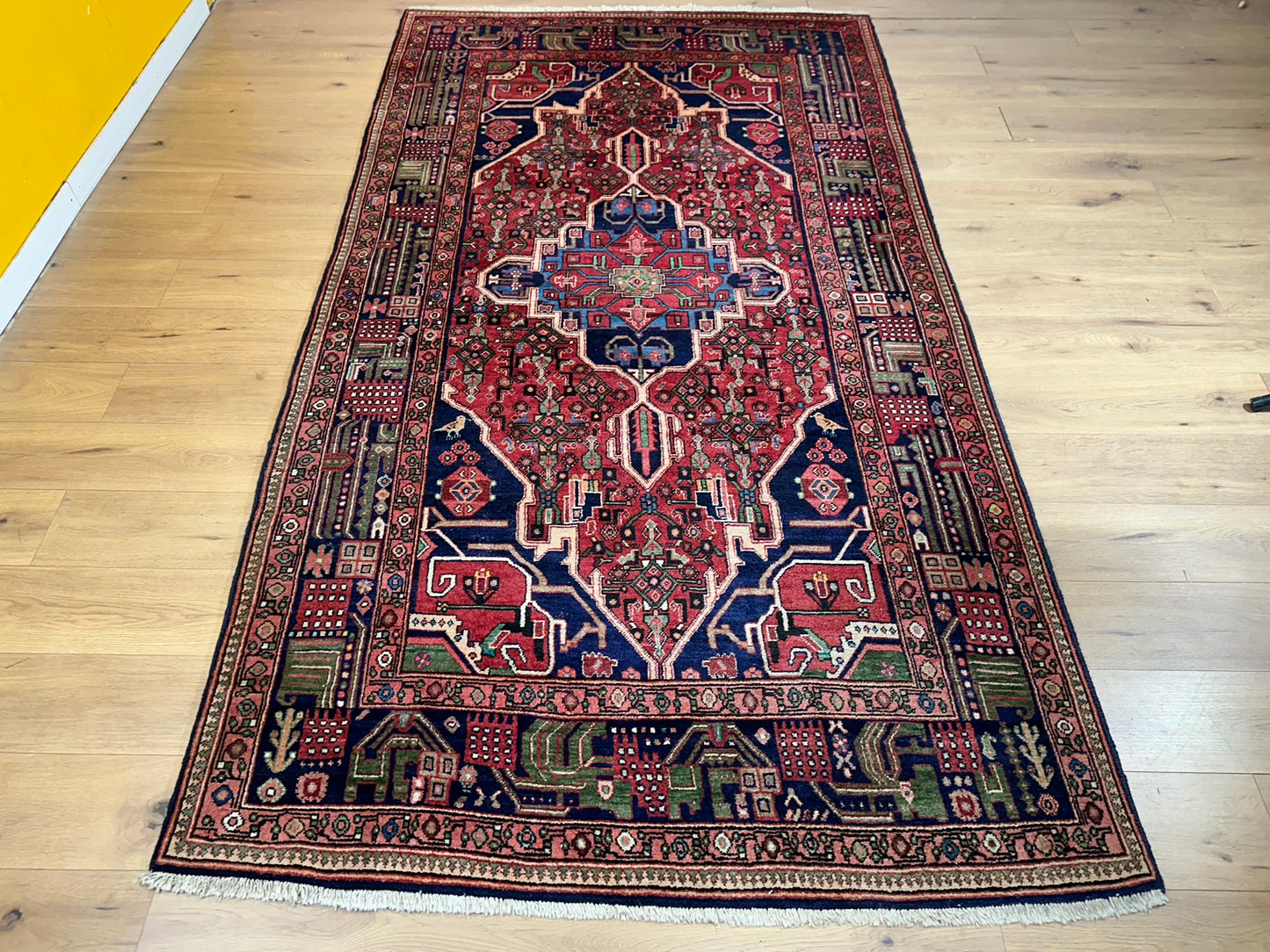 Orientteppich handgeknüpft Bidjar Naturfarben 295x160 cm