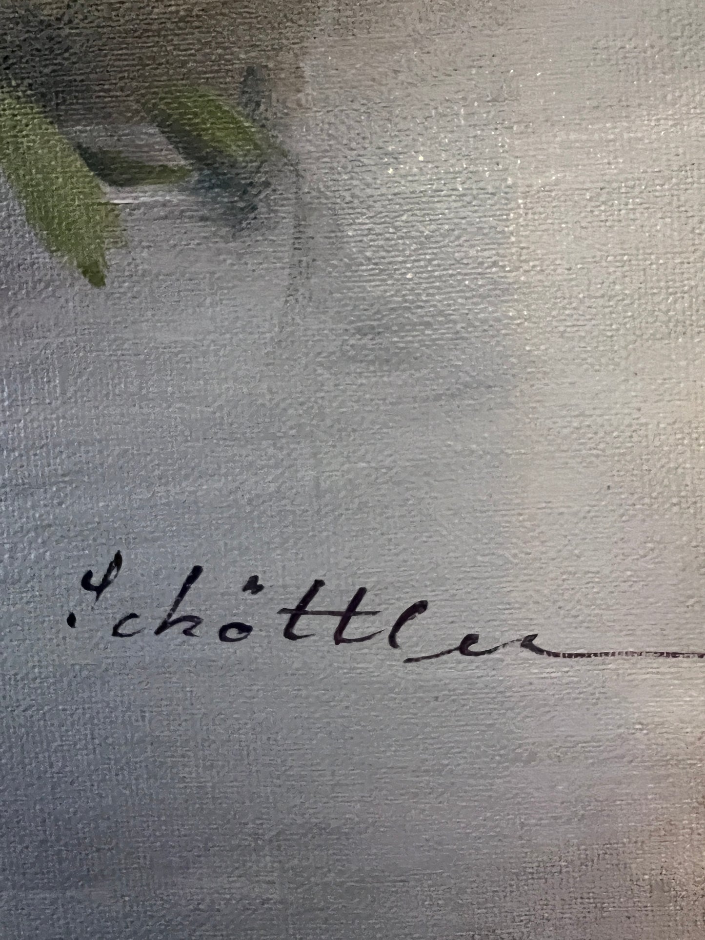 Katharina SCHÖTTLER (1935-2016) Ölgemälde Pastell Blumenstillleben 90x80cm
