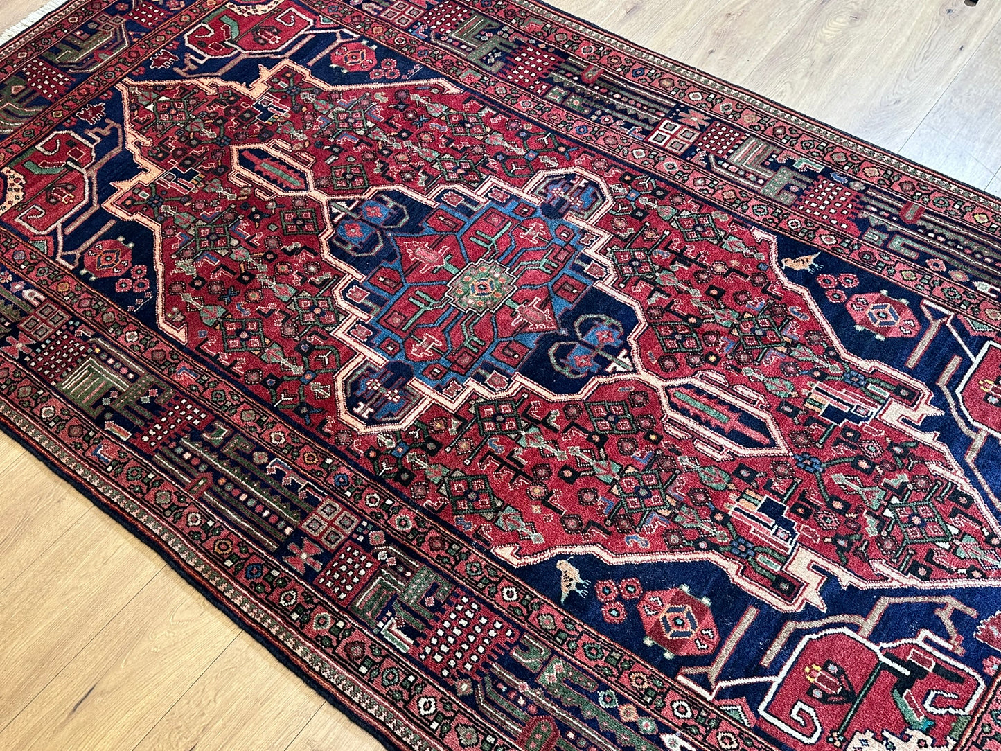 Orientteppich handgeknüpft Bidjar Naturfarben 295x160 cm