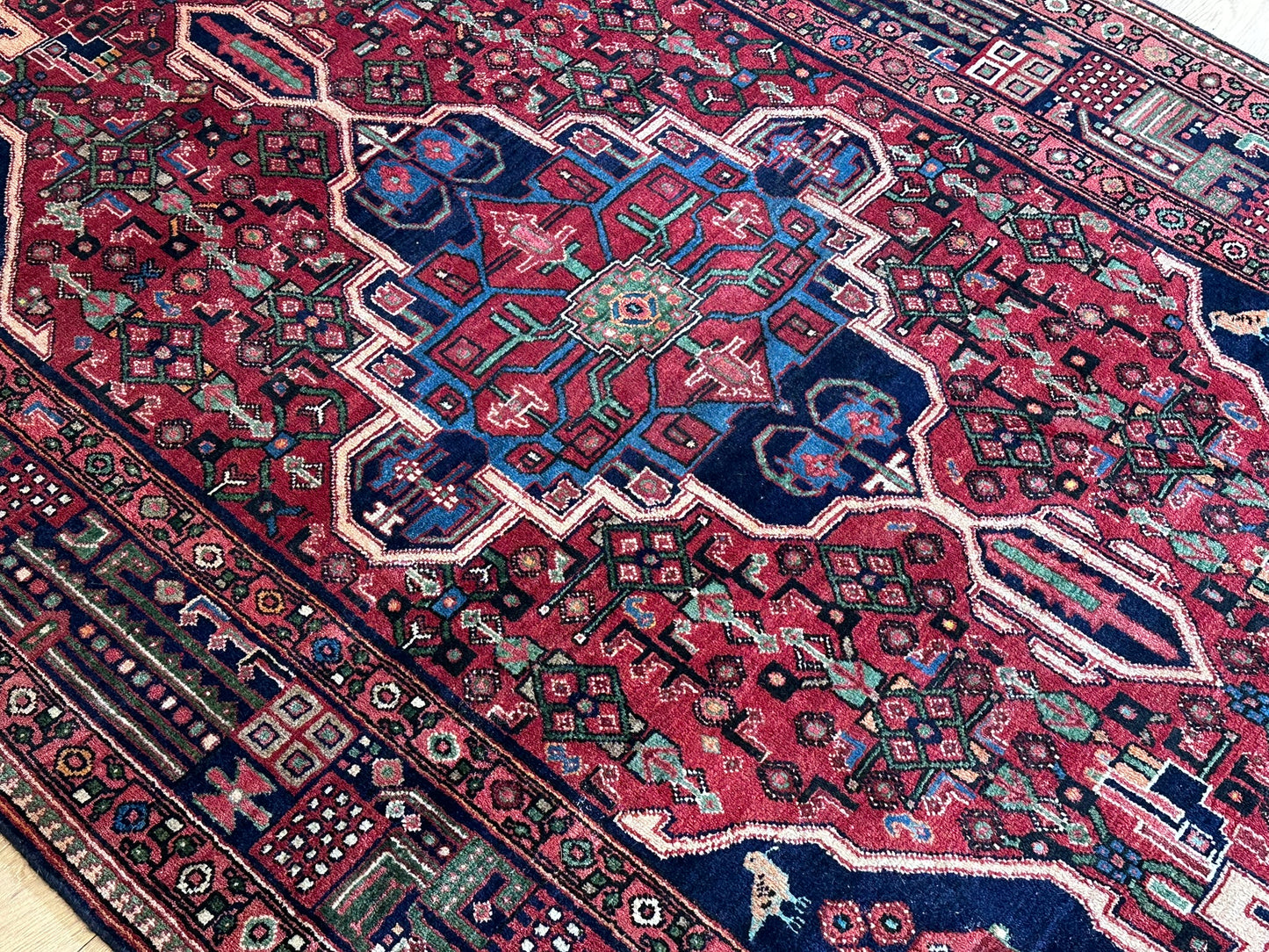Orientteppich handgeknüpft Bidjar Naturfarben 295x160 cm