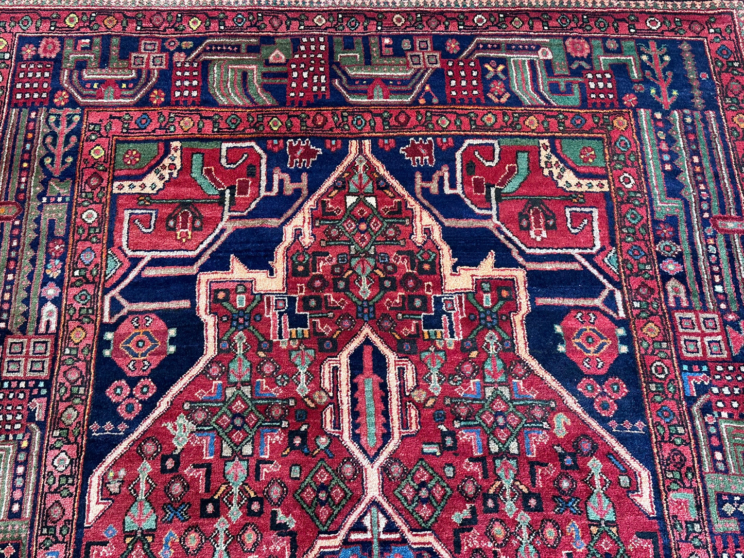 Orientteppich handgeknüpft Bidjar Naturfarben 295x160 cm