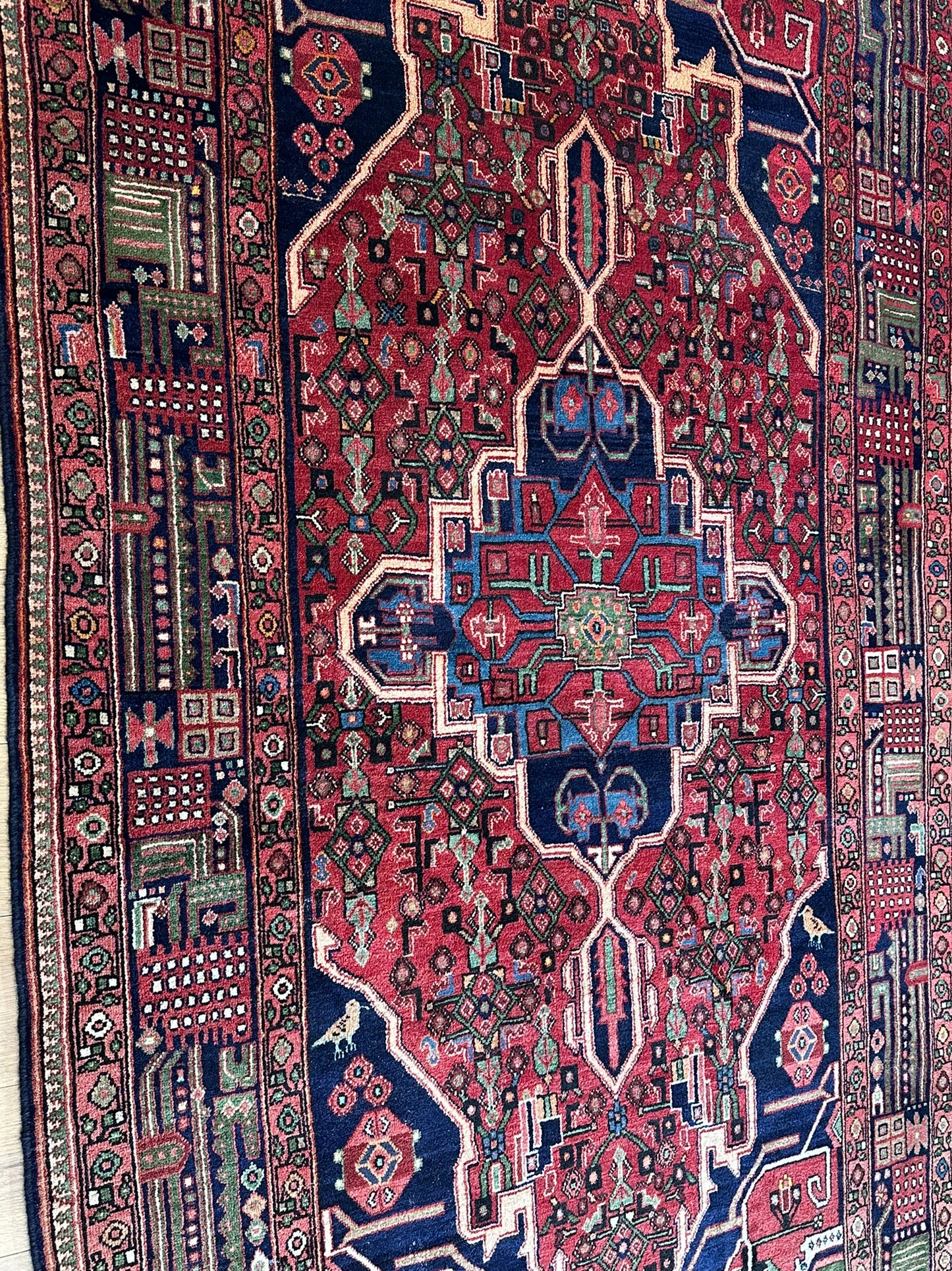 Orientteppich handgeknüpft Bidjar Naturfarben 295x160 cm