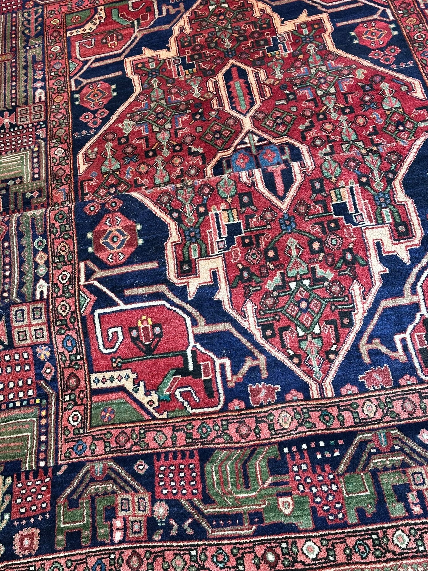 Orientteppich handgeknüpft Bidjar Naturfarben 295x160 cm