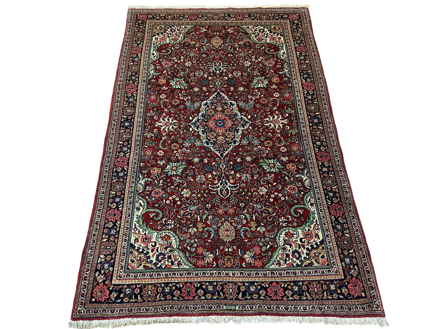 Orientteppich handgeknüpft 185x120 cm antik Sarouqh signiert