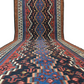 Orientteppich handgeknüpft 387x124 cm Kelim Sumack Antik