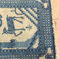 Antiker Handgeknüpfter Orientteppich China Art Deco , 125x60cm