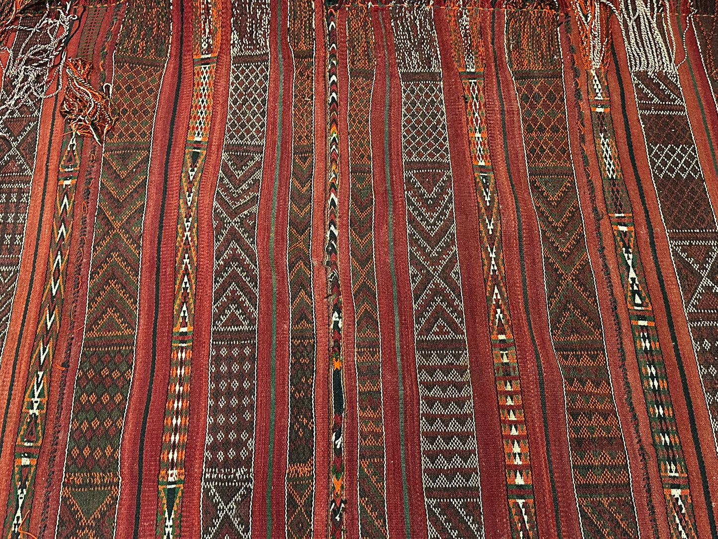 Orientteppich handgewebt Kelim Naturfarben 307x185 cm