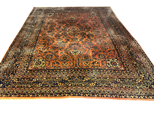 Perserteppich Orientteppich Handgeknüpfter Teppich Sarough 400x305cm