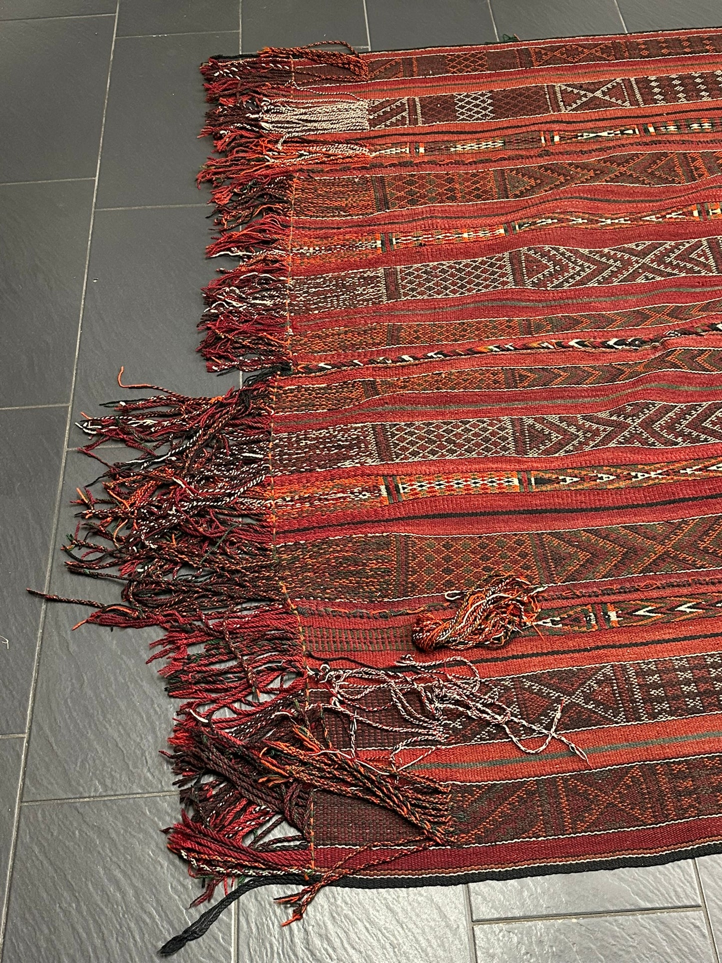 Orientteppich handgewebt Kelim Naturfarben 307x185 cm