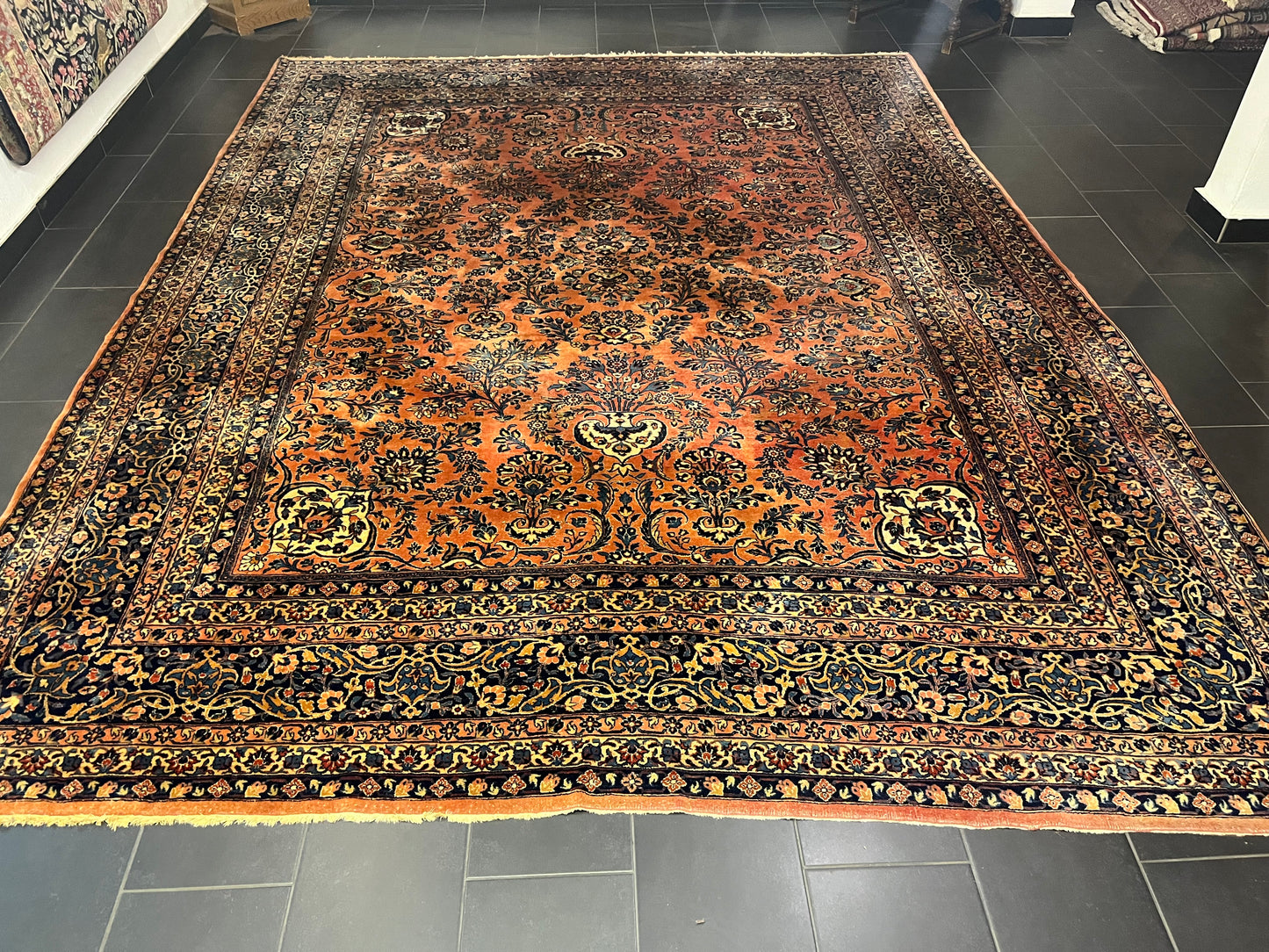 Perserteppich Orientteppich Handgeknüpfter Teppich Sarough 400x305cm